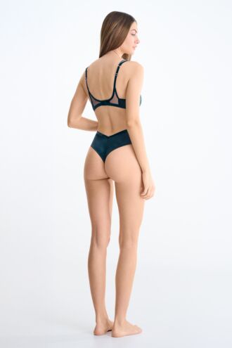 High-Leg Brazilian Briefs »Velvet Luxe«